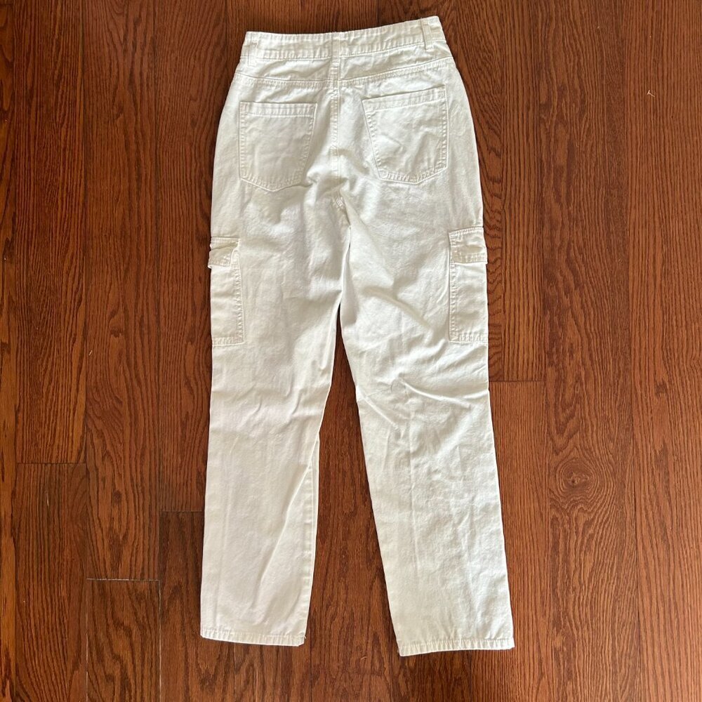 Sincerely Jules White Utilitarian Cargo Ankle Length Pants Size 25 Size 3 - Picture 10 of 11